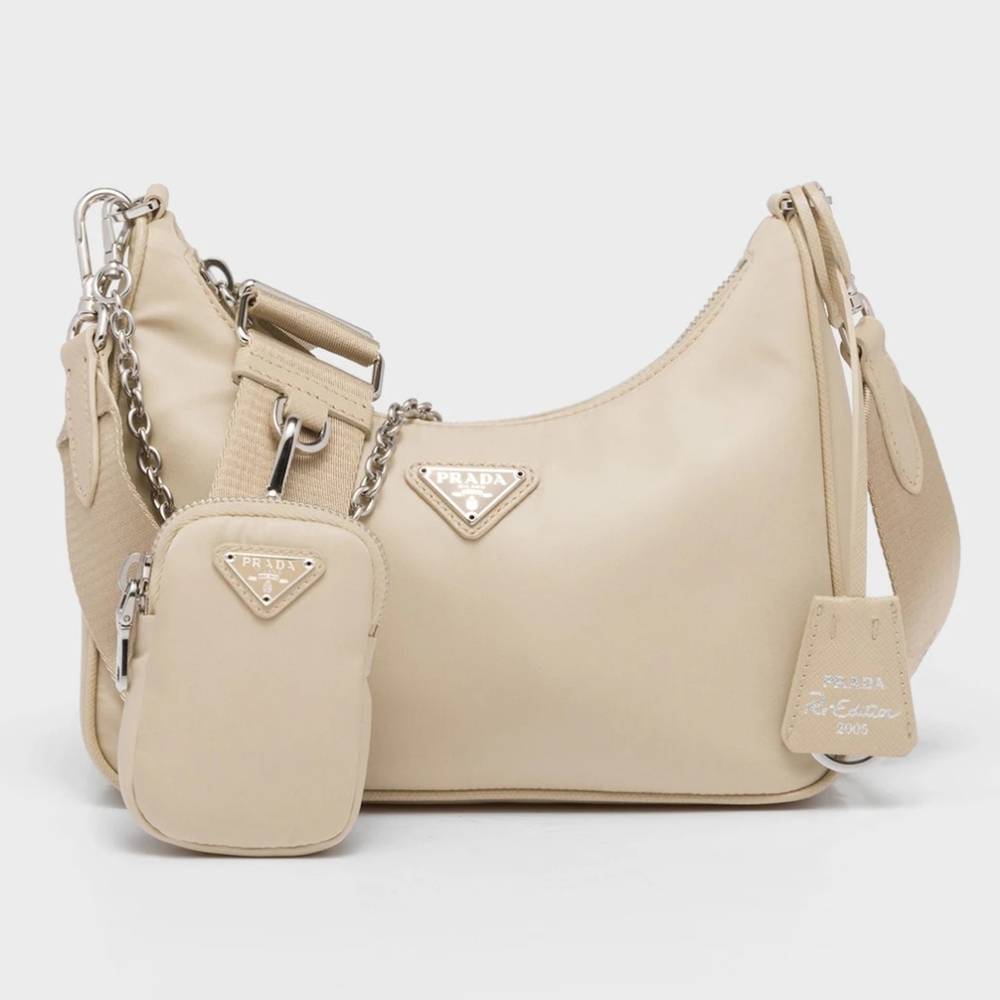 Prada Tan Shoulder Bag with Chain Strap - Picture 16 of 16